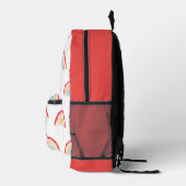 ボホレインボーとハートモノグラム プリントバックパック (右)