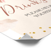 ボホレインボーは彼女はオンダーフルな誕生日ドリンク ポスター (角)