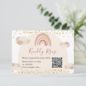 ボホレインボーは彼女はonederful QRではない サンキューカード (スタンド正面)