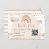 ボホレインボーは彼女はonederful QRではない サンキューカード (正面/裏面)