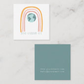 ボホレインボーアートアースデー スクエア名刺 (正面/裏面)