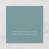 ボホレインボーアートアースデー スクエア名刺 (裏面)