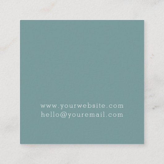 ボホレインボーアートアースデー スクエア名刺 (裏面)