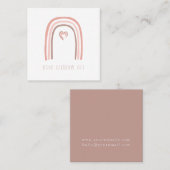 ボホレインボーアート スクエア名刺 (正面/裏面)