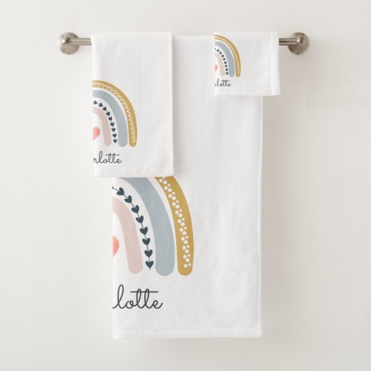 ボホレインボーウォーターカラーガールズ バスタオルセット (インサイチュ)