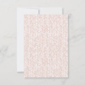 ボホレインボーウォーターカラーシックなベビーシャワー 招待状 (裏面)