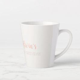 ボホレインボーウォーターカラーファースト誕生日 カフェラテマグ