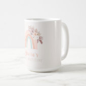 ボホレインボーウォーターカラーファースト誕生日 コーヒーマグカップ (正面右)