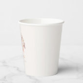 ボホレインボーウォーターカラーファースト誕生日 紙コップ (左)