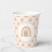 ボホレインボーウォーターカラーベビーシャワー 紙コップ (裏面)