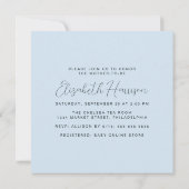 ボホレインボーウォーターカラー男の赤ちゃんシャワー 招待状 (裏面)