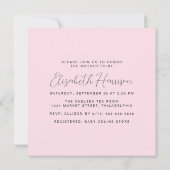 ボホレインボーウォーター色ベビーガールシャワー 招待状 (裏面)