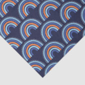 ボホレインボーオレンジとネイビーブルー 薄葉紙 (詳細)