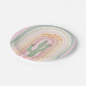 ボホレインボーカクタスフィエスタ ペーパープレート (アングル)