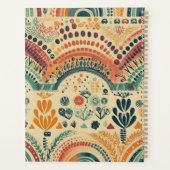 ボホレインボーカラフル名前をカスタムする プランナー手帳 (裏面)