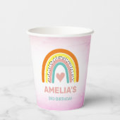 ボホレインボーガールズバースデーパーティー 紙コップ (裏面)