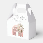 ボホレインボーガールベビーシャワー フェイバーボックス (裏面サイド)