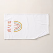 ボホレインボーキッズパーソナライズされた ハンドタオル (ハンドタオル)