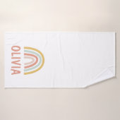 ボホレインボーキッズパーソナライズされた バスタオル (バスタオル)