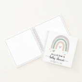 ボホレインボーセージ赤ちゃんシャワーゲストブック ノートブック (内部)