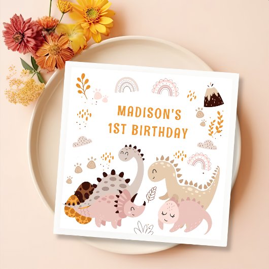 ボホレインボーダノバースデーパーティナプキンス スタンダードカクテルナプキン