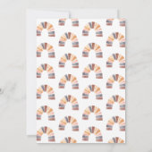 ボホレインボーテラコッタビスクキッドバースデーパーティー 招待状 (裏面)