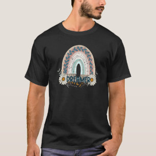ボホレインボードリーマーズホテルデイジーヒッパイガールインスピリシオ Tシャツ