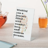 ボホレインボードリームキャッチャー | 水お洒落色G 台座サイン (インサイチュ)