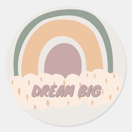 ボホレインボードリーム大きな自尊心 ラウンドシール (正面)
