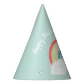 ボホレインボーバースデーパーティーキッズ パーティーハット (左)