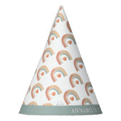 ボホレインボーバースデーパーティーハット – 水彩地球 パーティーハット (左)