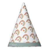 ボホレインボーバースデーパーティーハット – 水彩地球 パーティーハット (右)