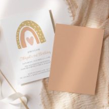 ボホレインボーパステルピンクハート誕生日パーティー