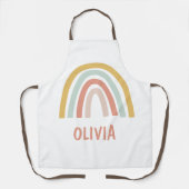 ボホレインボーパーソナライズされた エプロン (正面)
