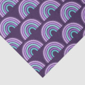 ボホレインボーパープルとターコイズブルー 薄葉紙 (詳細)