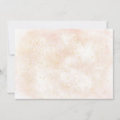 ボホレインボーピンキー魔法ダスト金ゴールド星パーティー 招待状 (裏面)