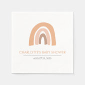 ボホレインボーピンクブラウンウォーター色 スタンダードカクテルナプキン (正面)