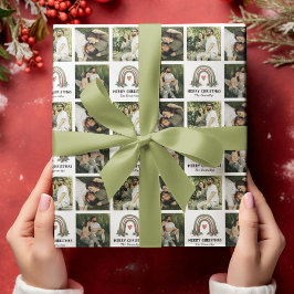 ボホレインボーフォトコラージラッピング紙 ラッピングペーパー