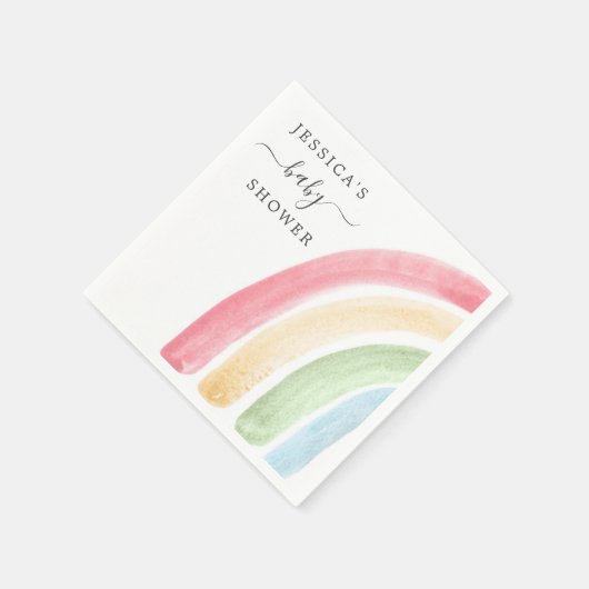 ボホレインボーベビーシャワーカクテルナプキン スタンダードカクテルナプキン (角)