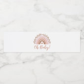 ボホレインボーベビーシャワーボトルラベル ペットボトルラベル (シングルラベル)