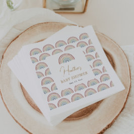 ボホレインボーベビーシャワー スタンダードカクテルナプキン