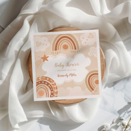 ボホレインボーベビーシャワー スタンダードランチョンナプキン