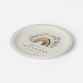 ボホレインボーベビーシャワー ペーパープレート (アングル)