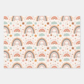ボホレインボーベビーシャワー ラッピングペーパーシート (正面3)