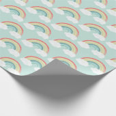 ボホレインボーベビーシャワー ラッピングペーパー (角)