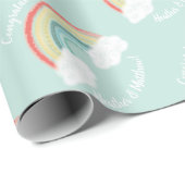 ボホレインボーベビーシャワー ラッピングペーパー (ロールコーナー)