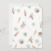 ボホレインボーベビーシャワー 招待状 (裏面)