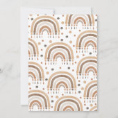 ボホレインボーベビーシャワー 招待状 (裏面)