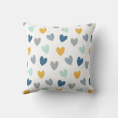 ボホレインボーベビーパーソナライズされた誕生スタッツスローP クッション (裏面)