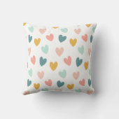 ボホレインボーベビーパーソナライズされた誕生統計 クッション (裏面)